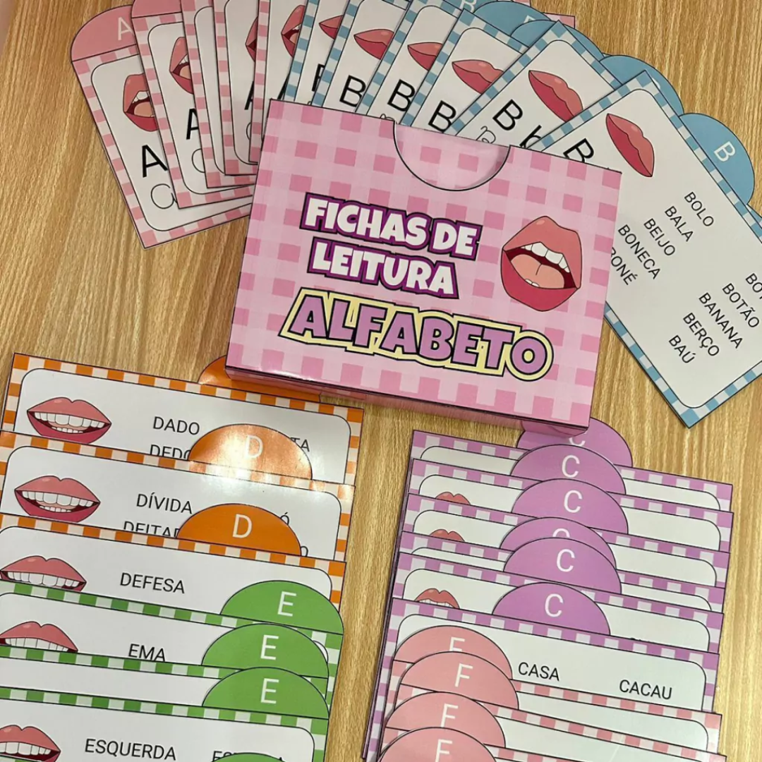 FICHAS DE LEITURA - ALFABETO