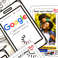 Cartão Dia dos Pais tema Google