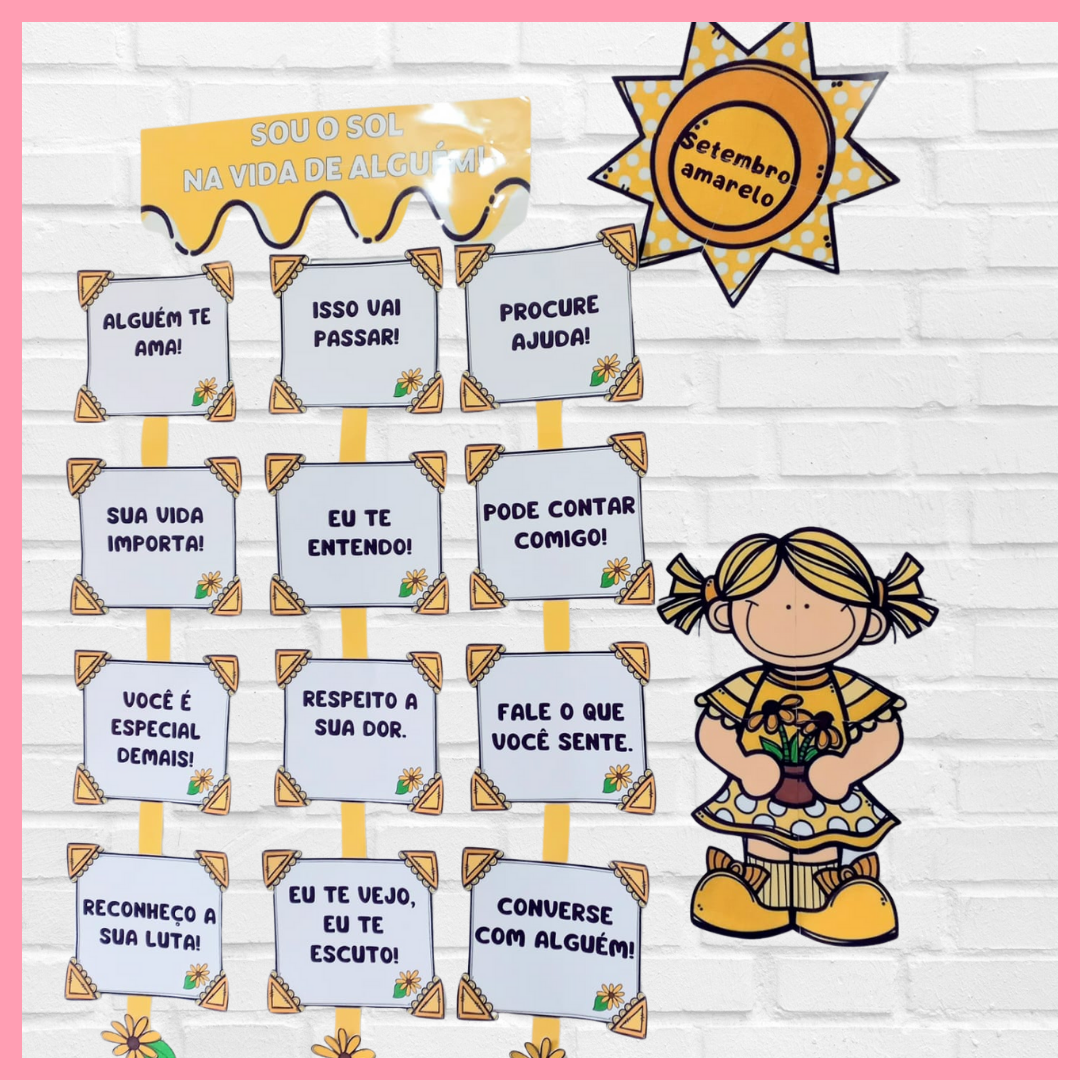 KIT SETEMBRO AMARELO - SEJA SOL