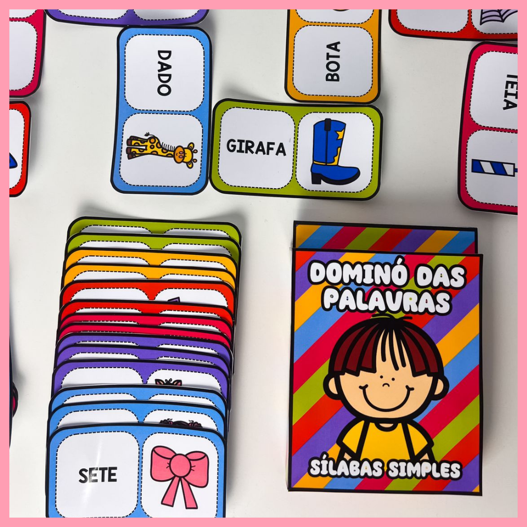 DOMINÓ DAS PALAVRAS - SÍLABAS SIMPLES