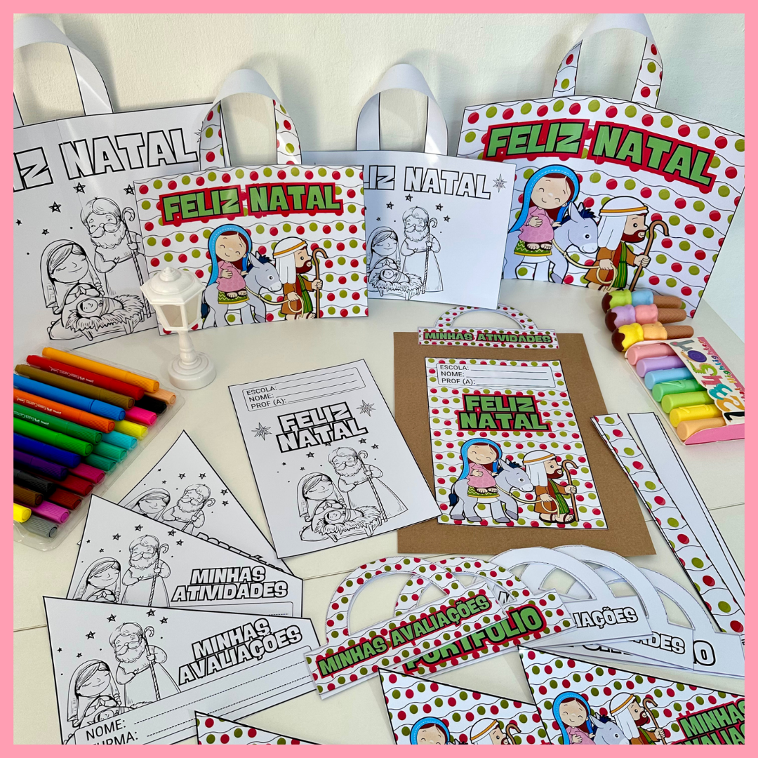 KIT CAPAS DE ATIVIDADES - TEMA NATAL CRISTÃO