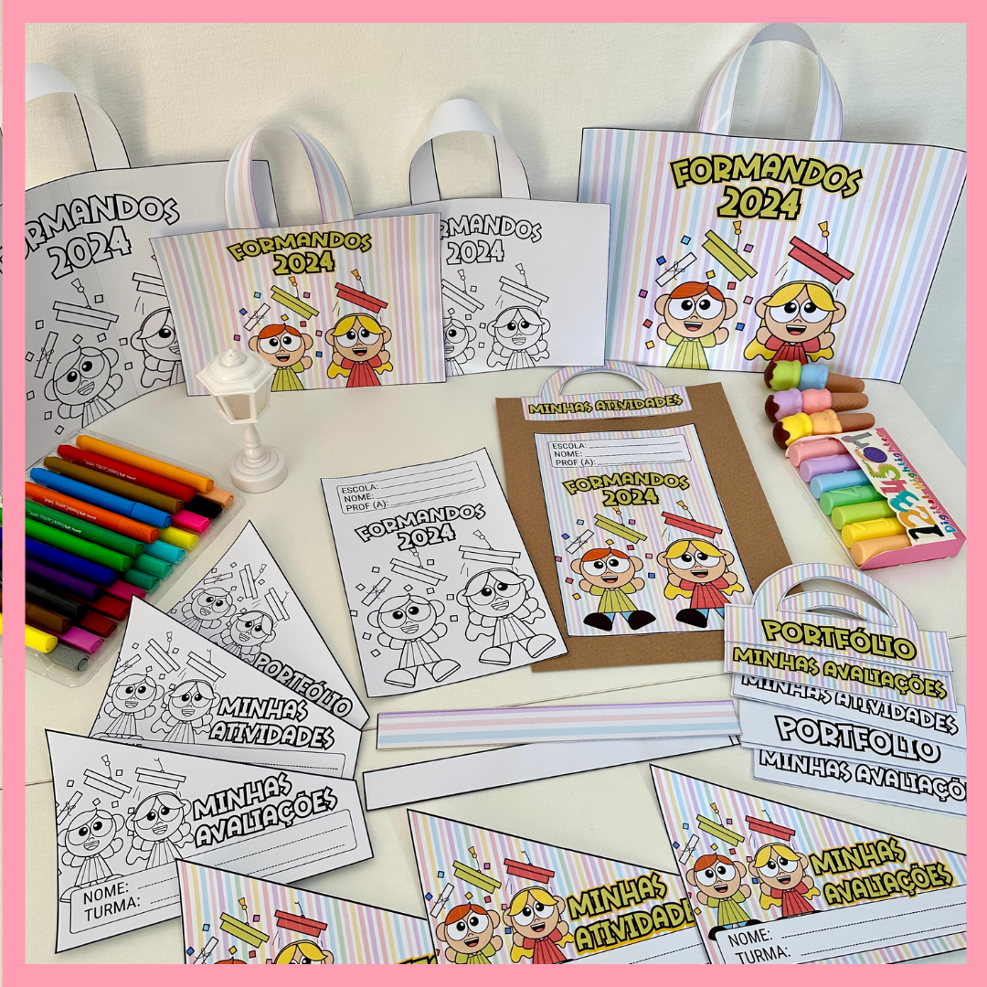 KIT CAPAS DE ATIVIDADES - TEMA FORMATURA 