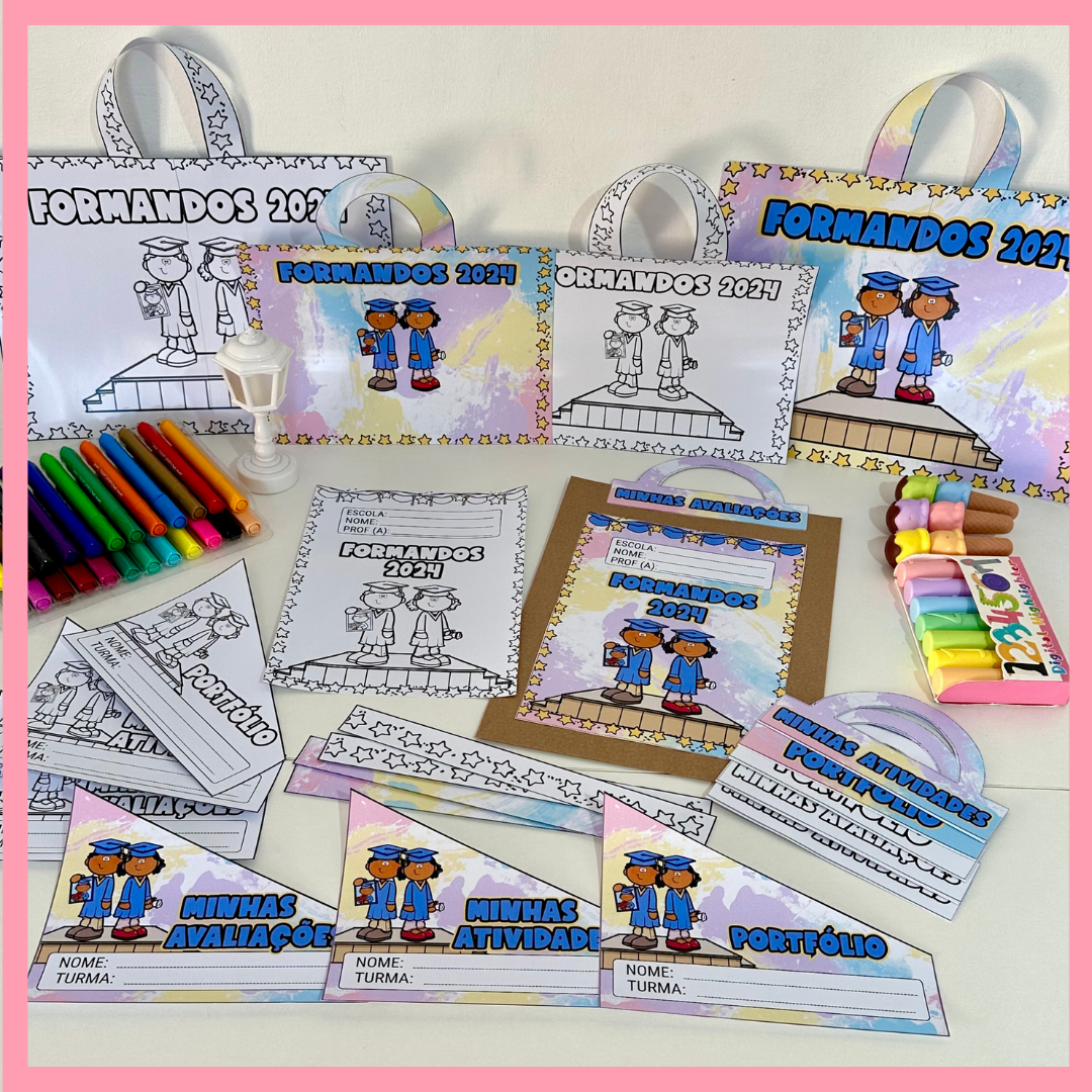 KIT CAPAS DE ATIVIDADES - TEMA FORMATURA 2