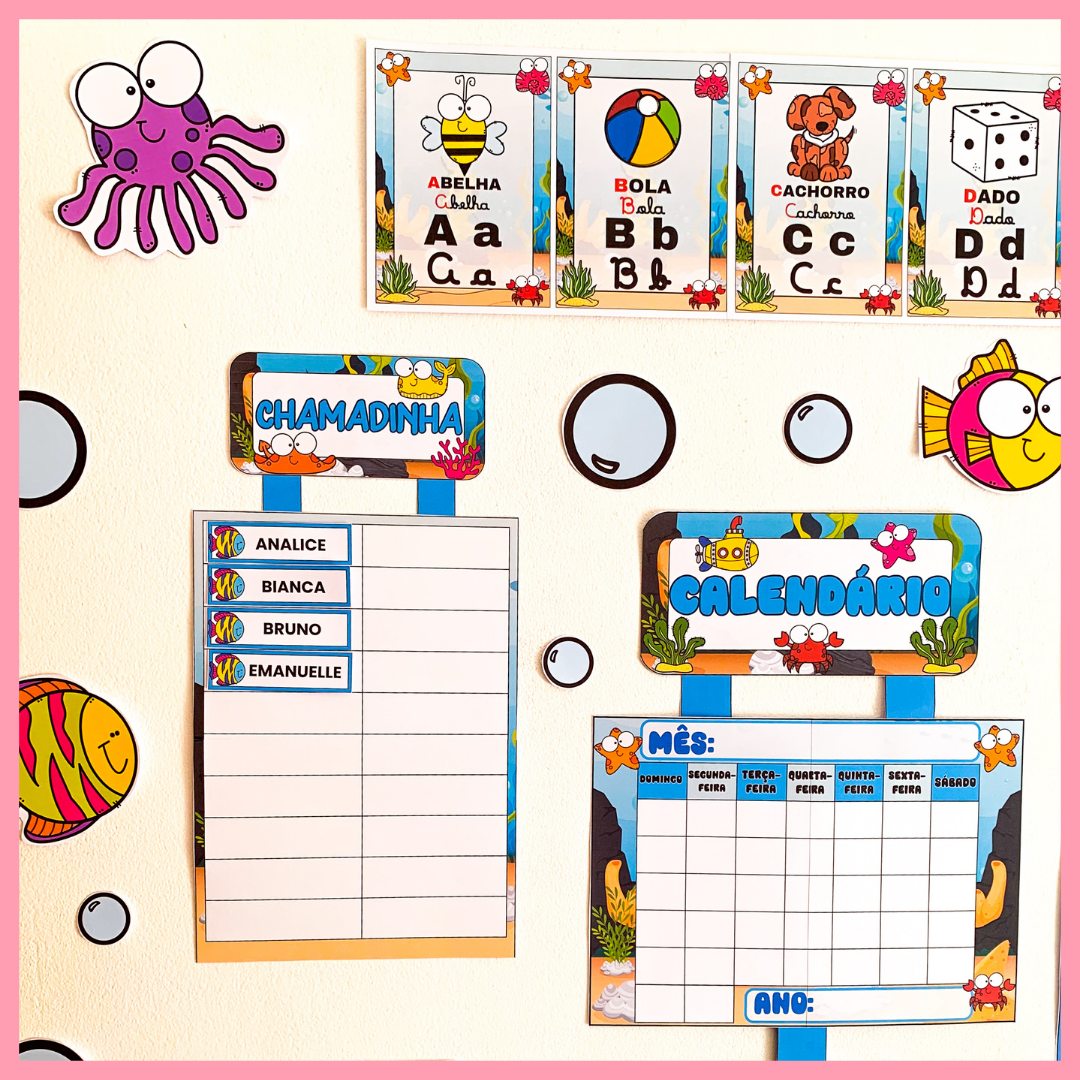 KIT DE SALA FUNDO DO MAR - II