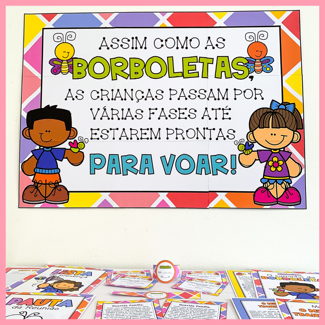 KIT DE REUNIÃO DE PAIS - TEMA BORBOLETAS