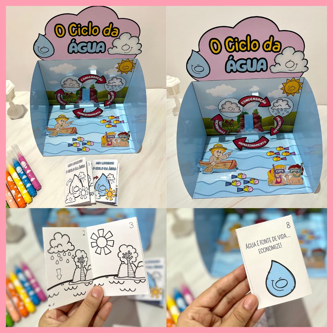 CENÁRIO 3D + LIVRINHO “O CICLO DA ÁGUA”