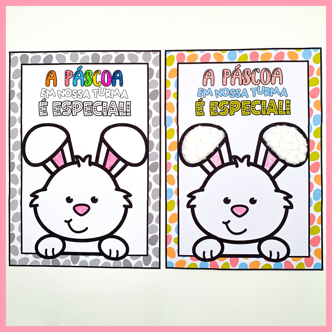 CARTAZ COLETIVO DE PÁSCO - ATIVIDADE INTERATIVA