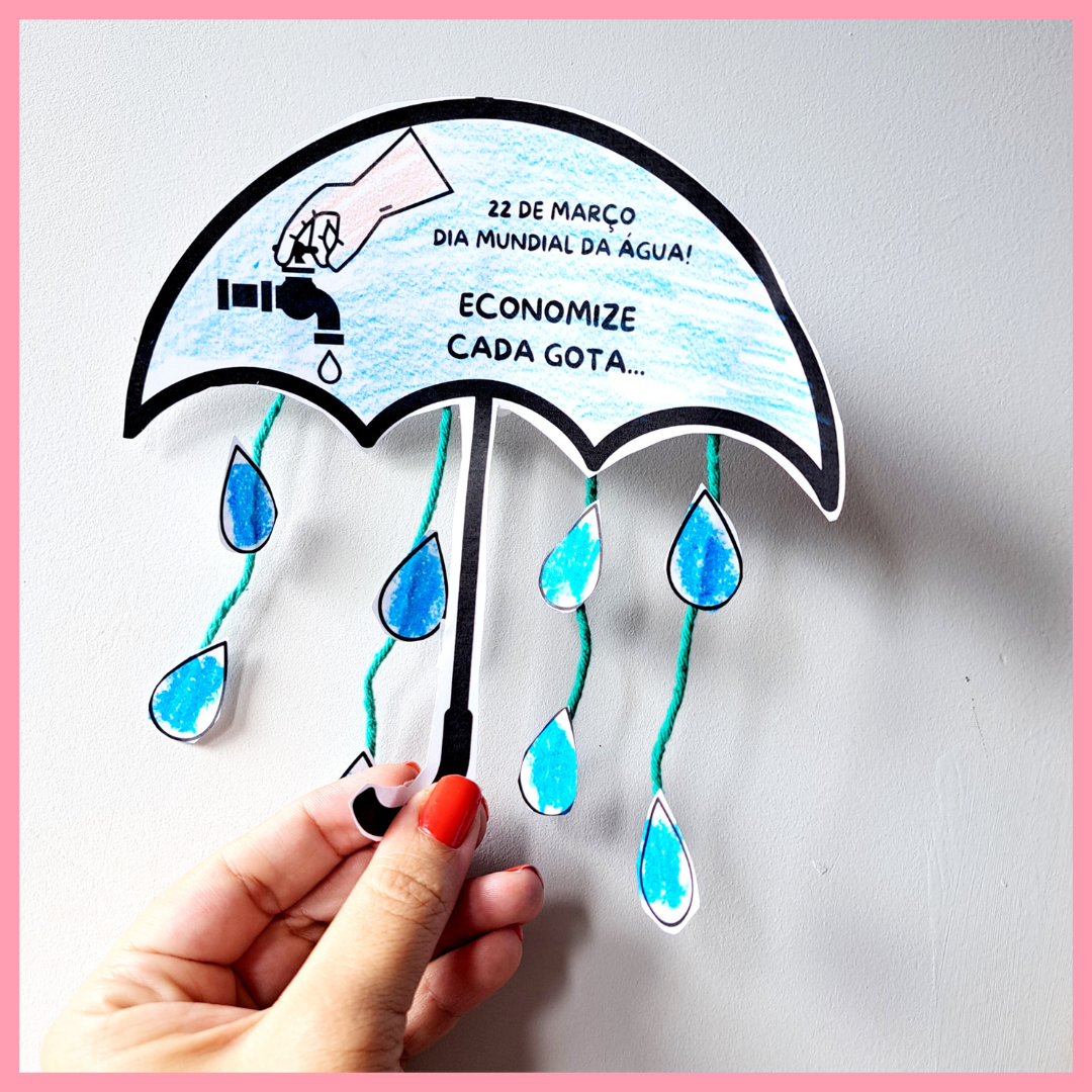 MINI GUARDA CHUVA - DIA DA ÁGUA