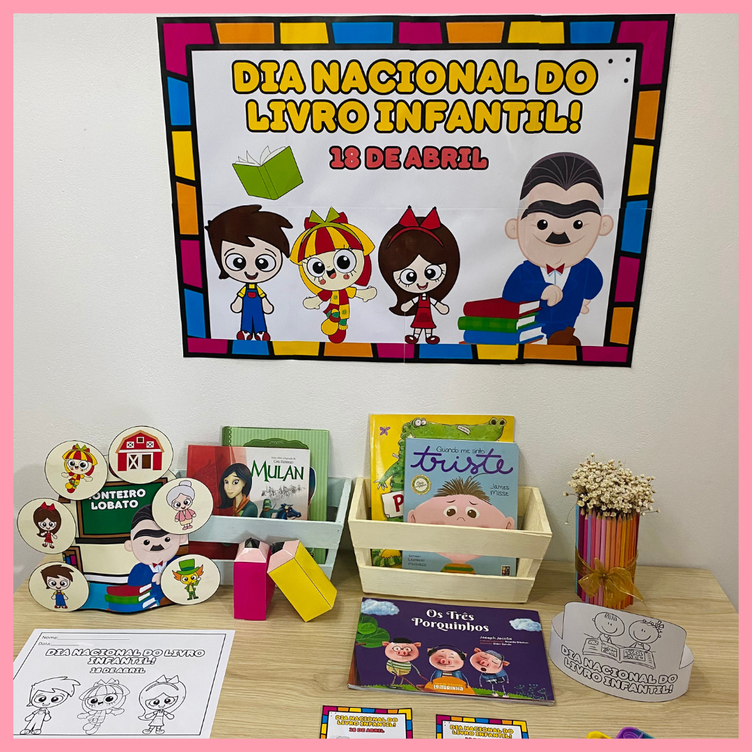 KIT MONTEIRO LOBATO - DIA NACIONAL DO LIVRO INFANTIL