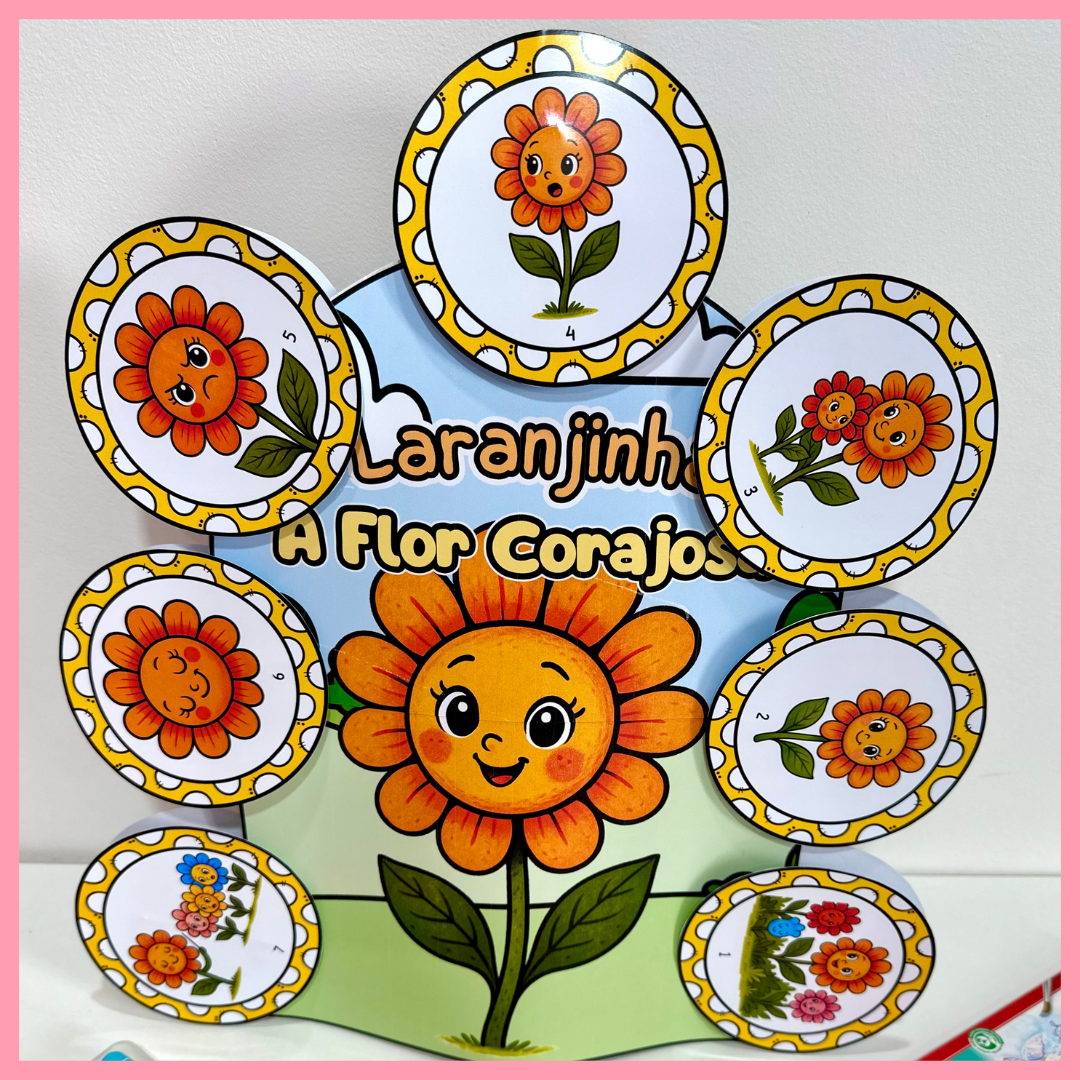 Luva “Laranjinha, A Florzinha Corajosa”