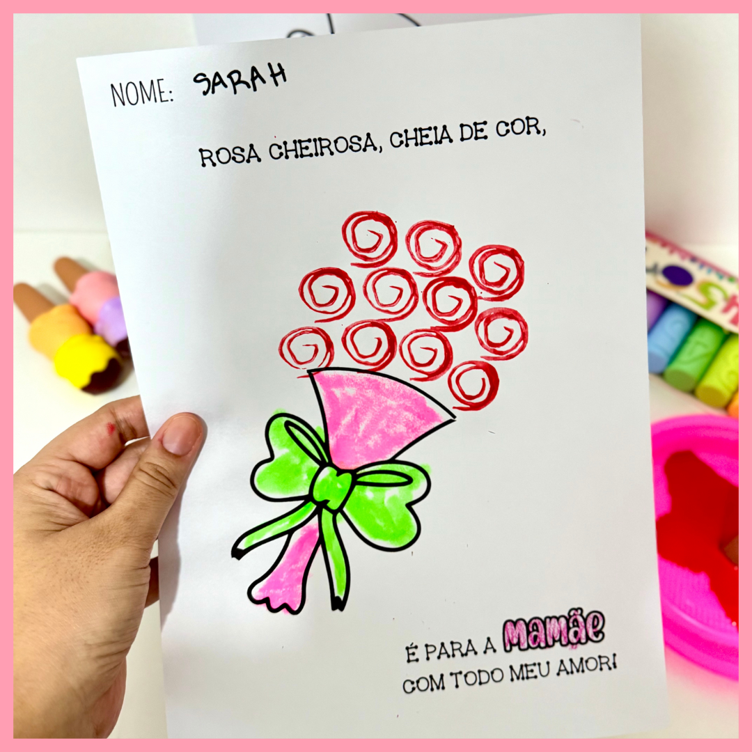 ATIVIDADE DE ARTES 6 - TEMA DIA DAS MÃES