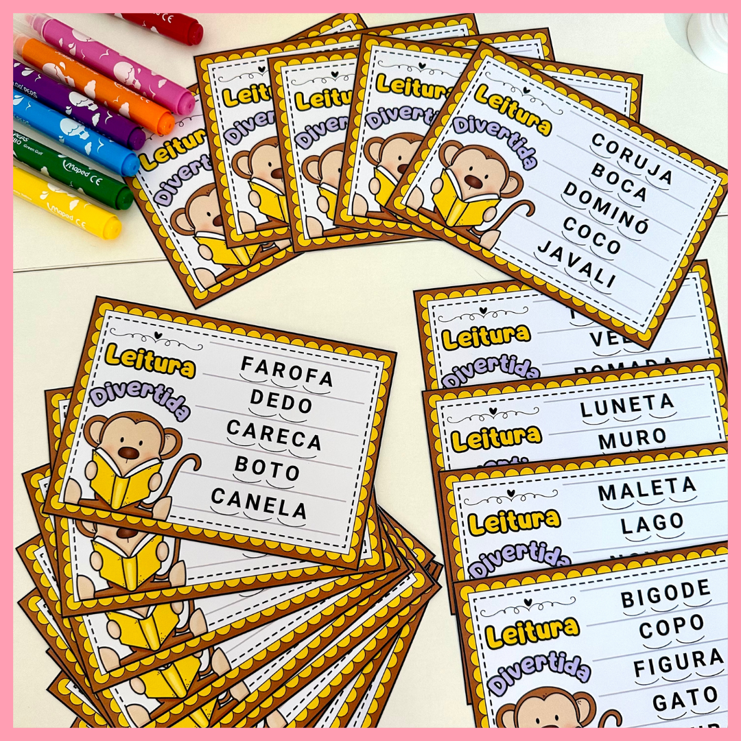 FICHAS - LEITURA DIVERTIDA