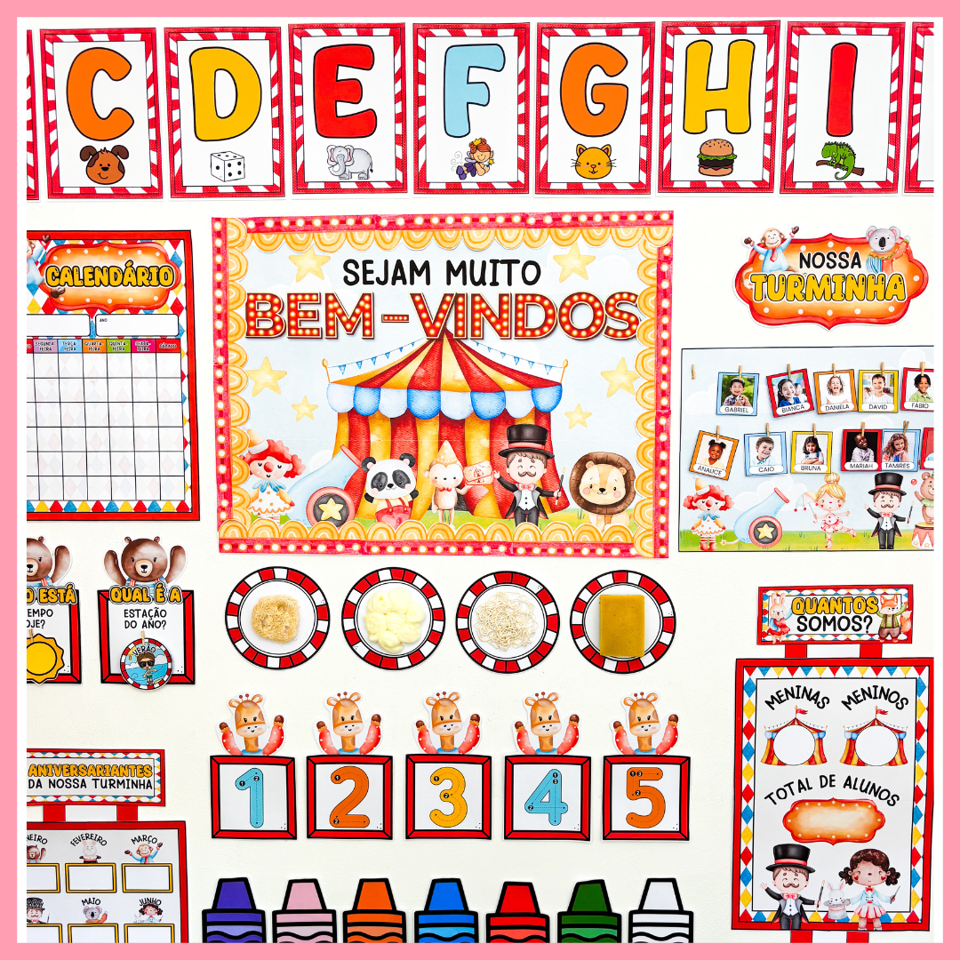 KIT SALA: CIRCO MÁGICO DOS BICHINHOS