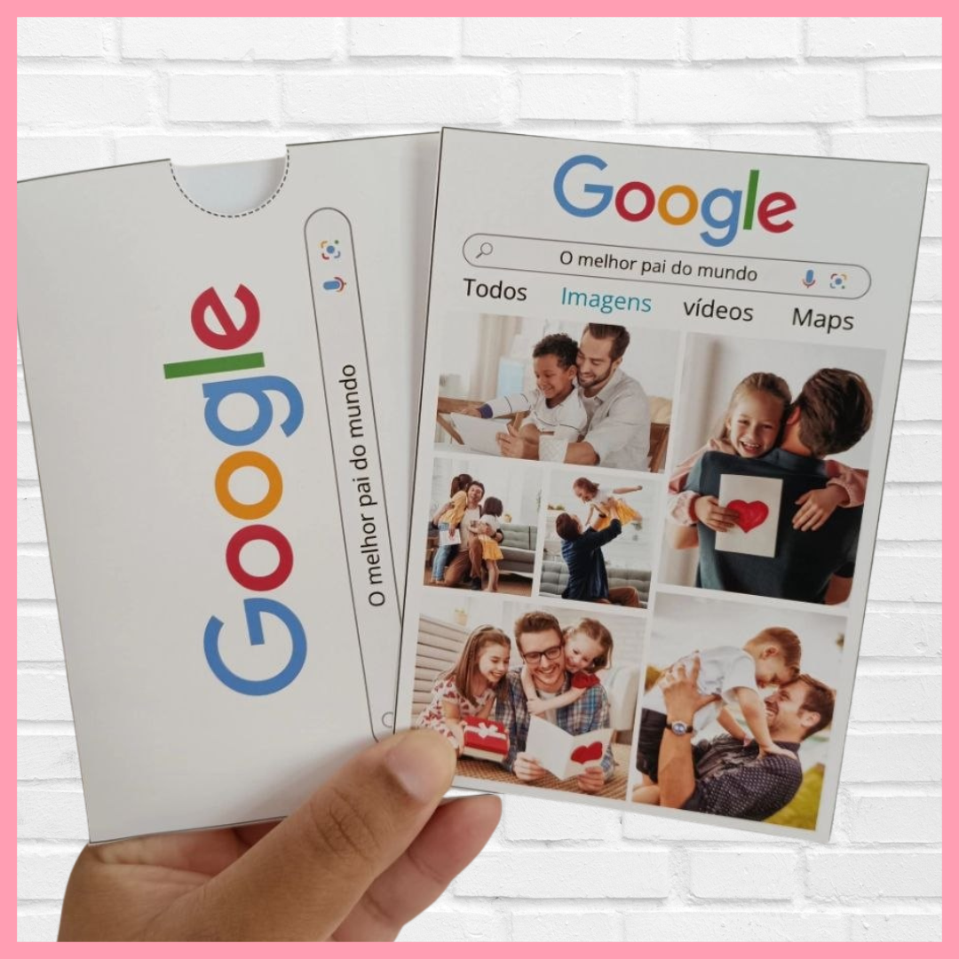CARTÃO + PAINEL DIA DOS PAIS - TEMA GOOGLE