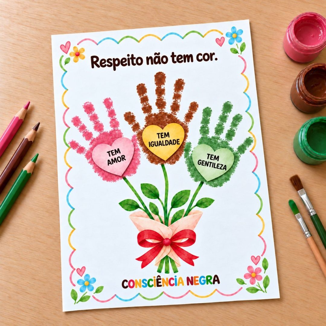FOLHINHA - RESPEITO NÃO TEM COR - CONSCIÊNCIA NEGRA